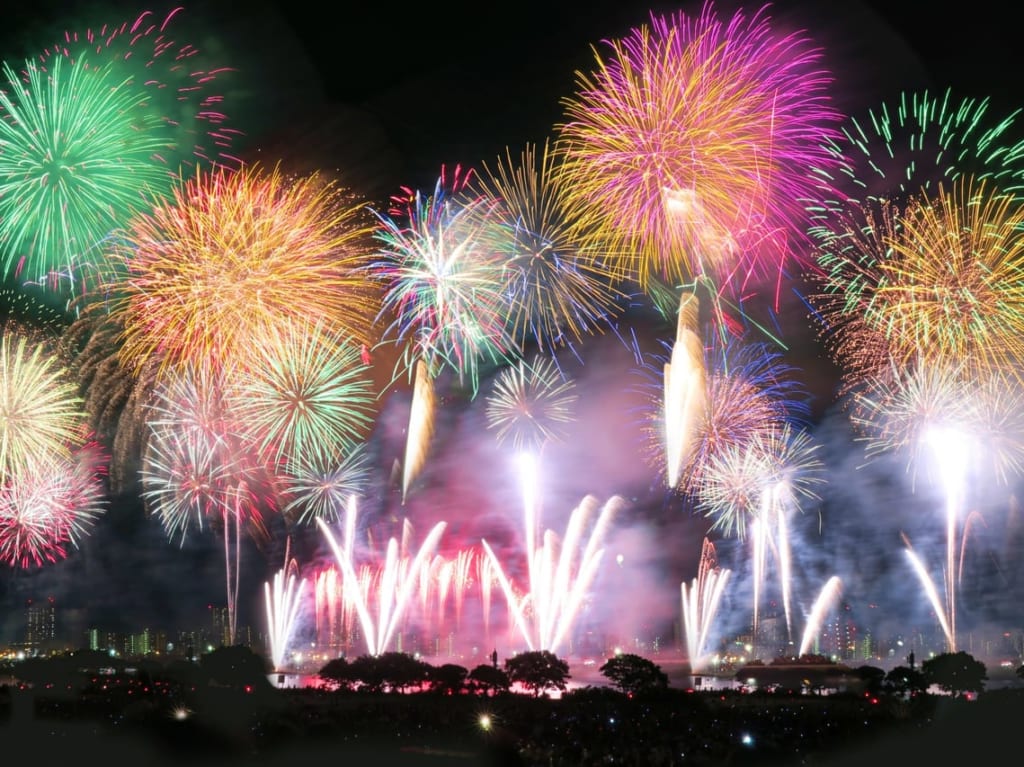 葛飾花火大会中止