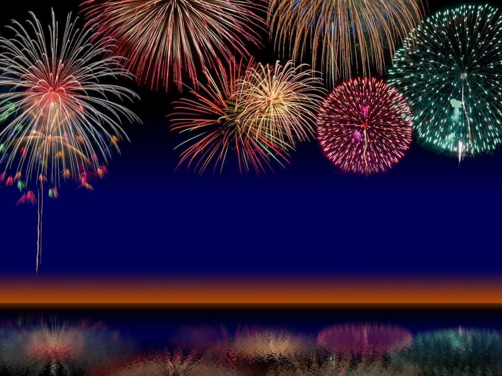 打ち上げ花火　イメージ　