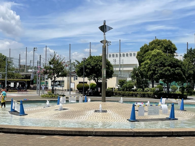 上千葉砂原公園の水遊び場