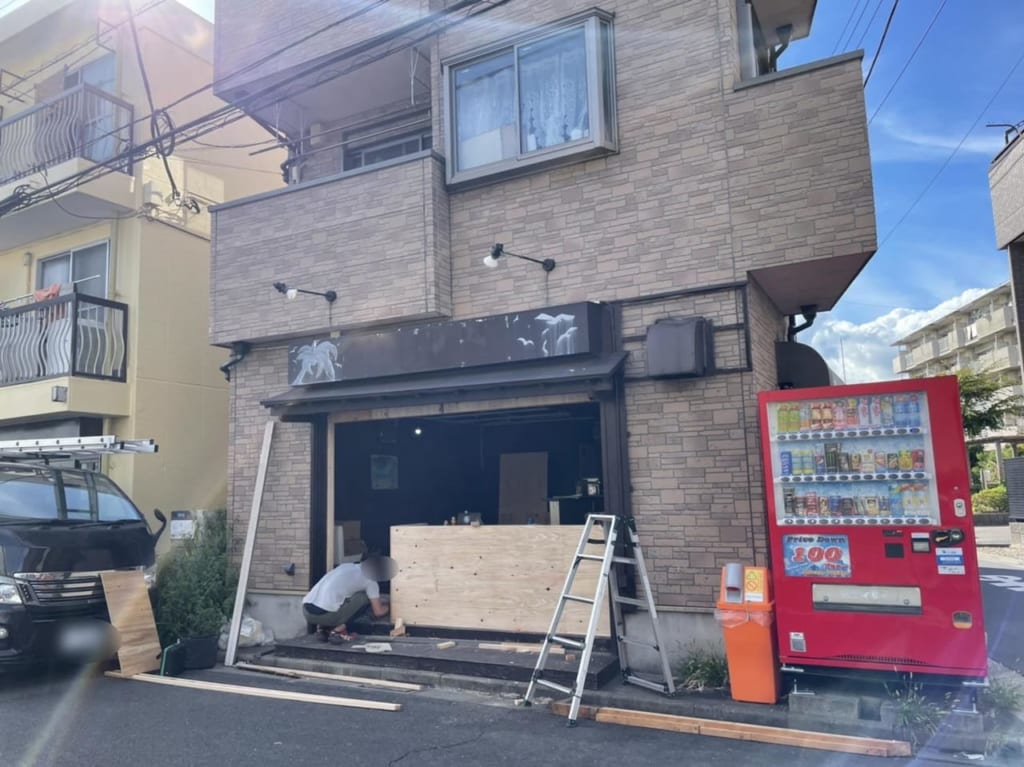店舗改装中の現場に遭遇