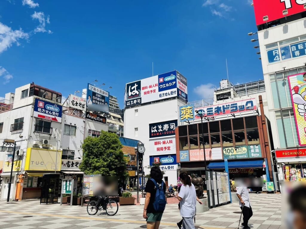 2024年9月の新小岩駅北口の様子