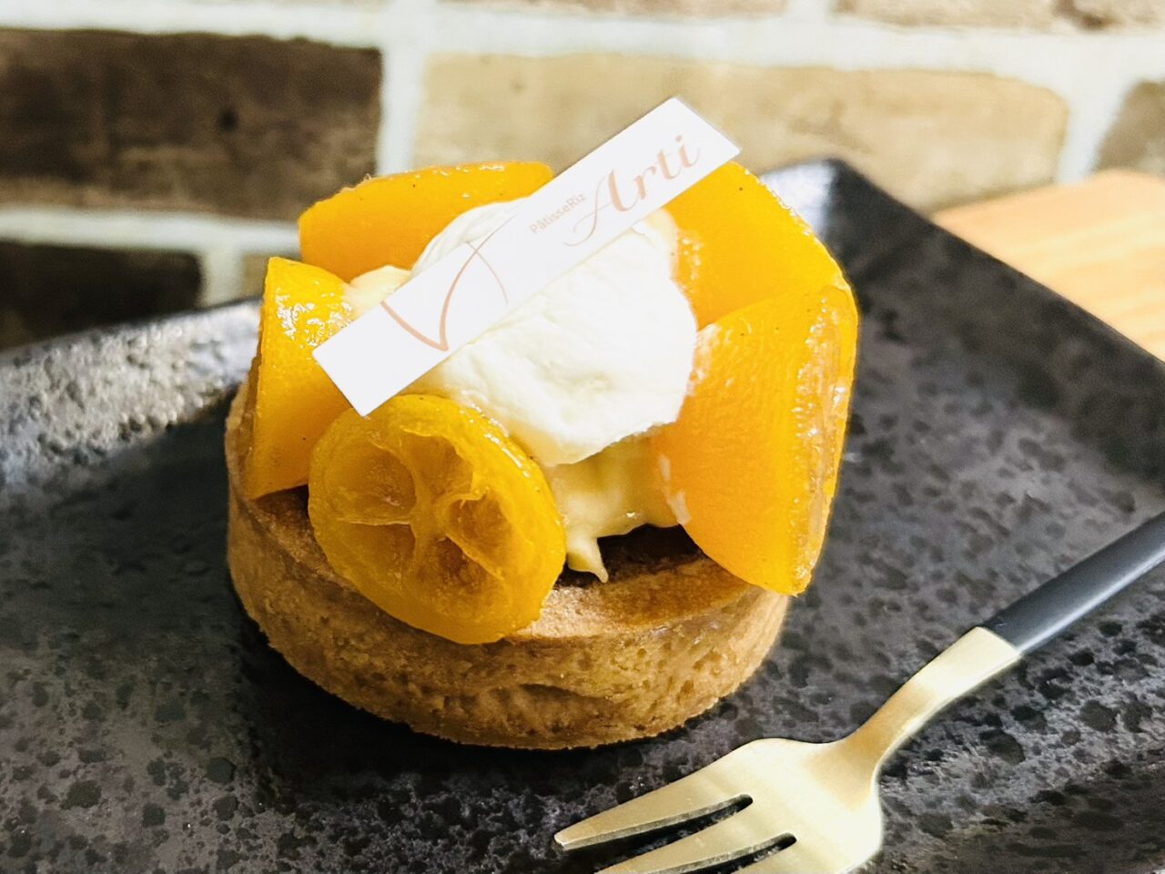 きんかんのタルトはオレンジのようなジューシーさと甘み