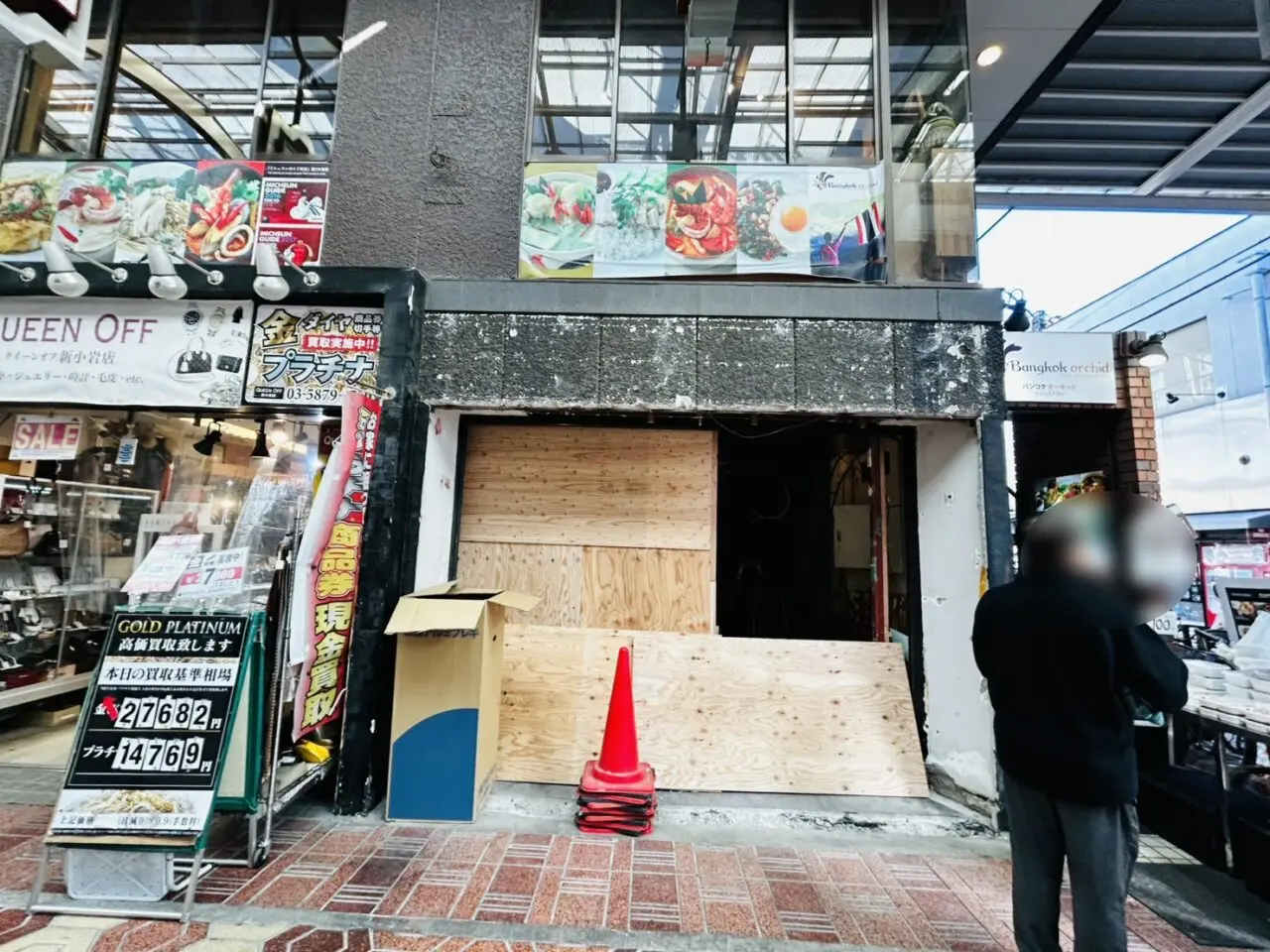 もと「コロトン」跡地の改装工事の様子