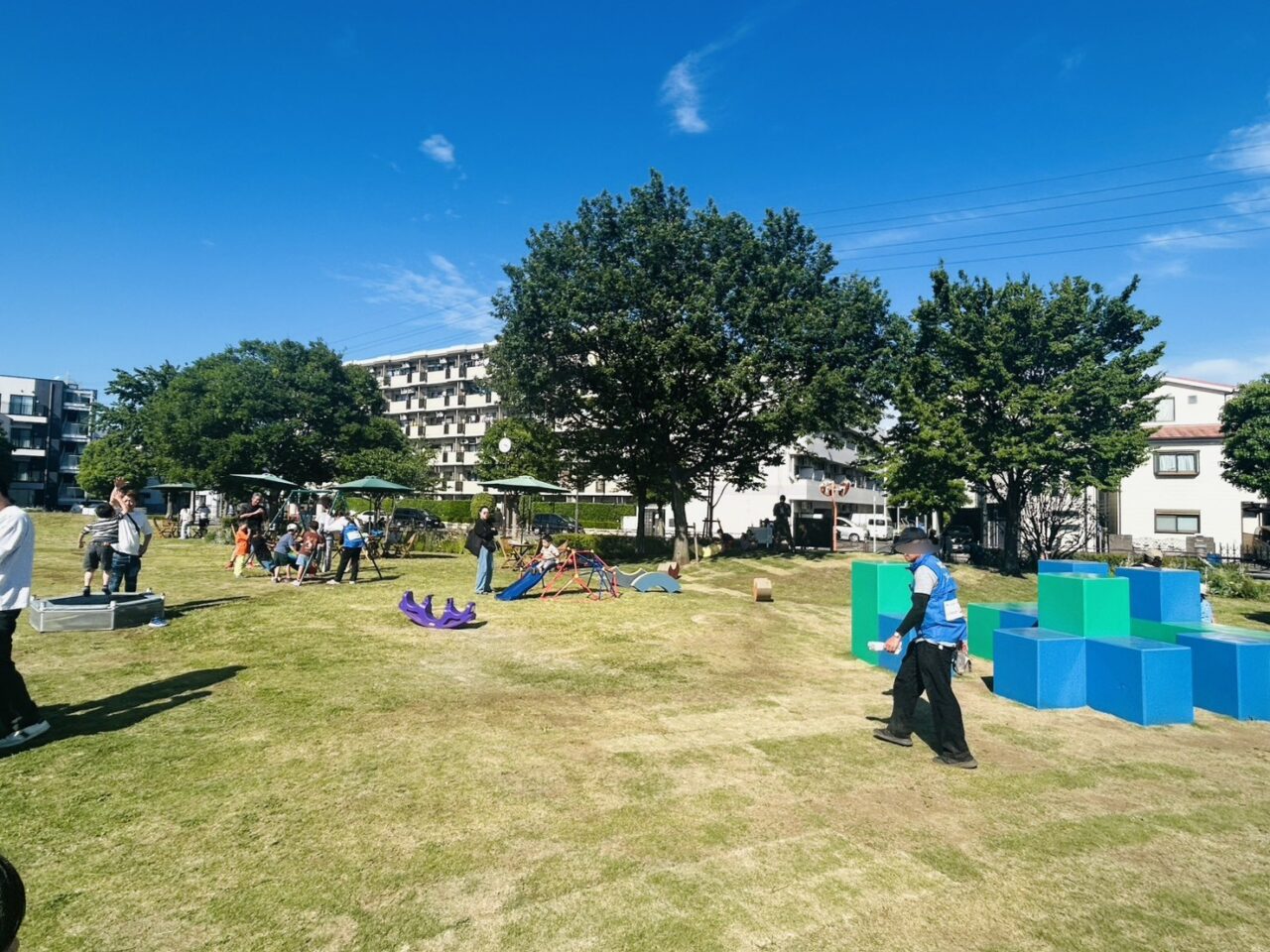 曳舟川親水公園のキッズスペース
