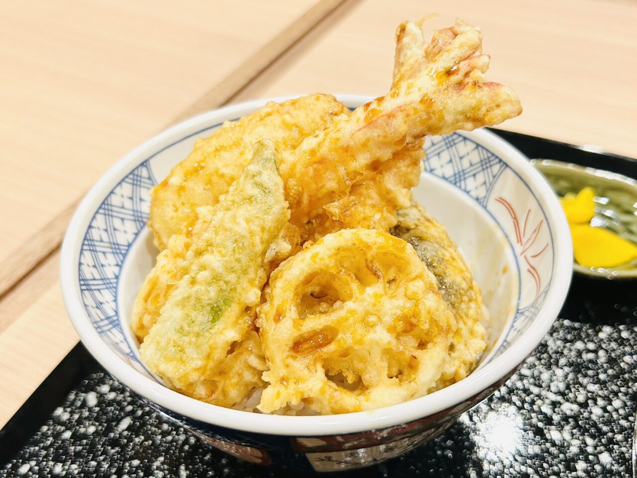 ランチセットの天丼